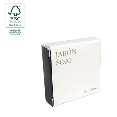 JABÓN STD 20GR BCO TE VERDE FSC TWO COLORS