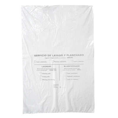 BOLSA LAVANDERIA 40X59 PE BLANCA STANDARD