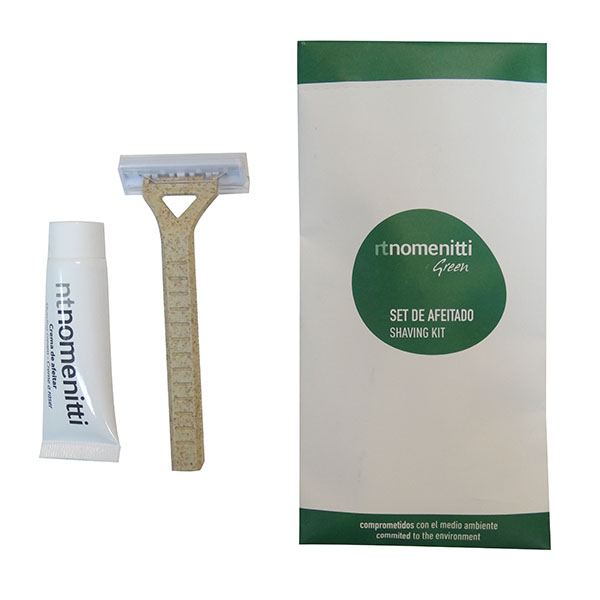 KIT AFEITAR RAZOR PSM + TUBO 10g NOMENITTI GREEN